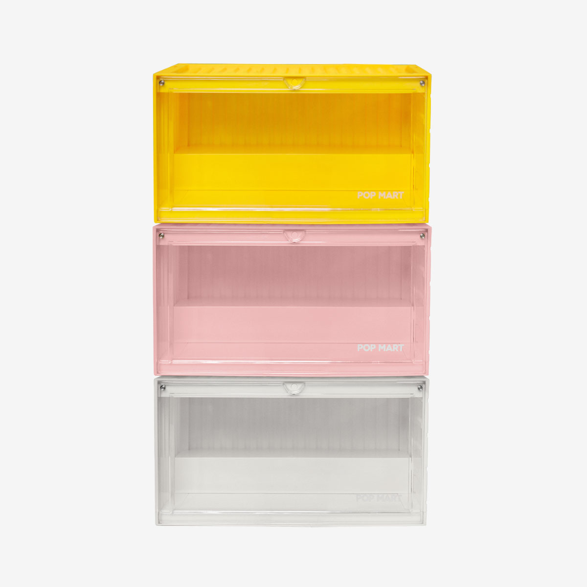 Pop Mart Luminous Display Container (White&Yellow&Pink)