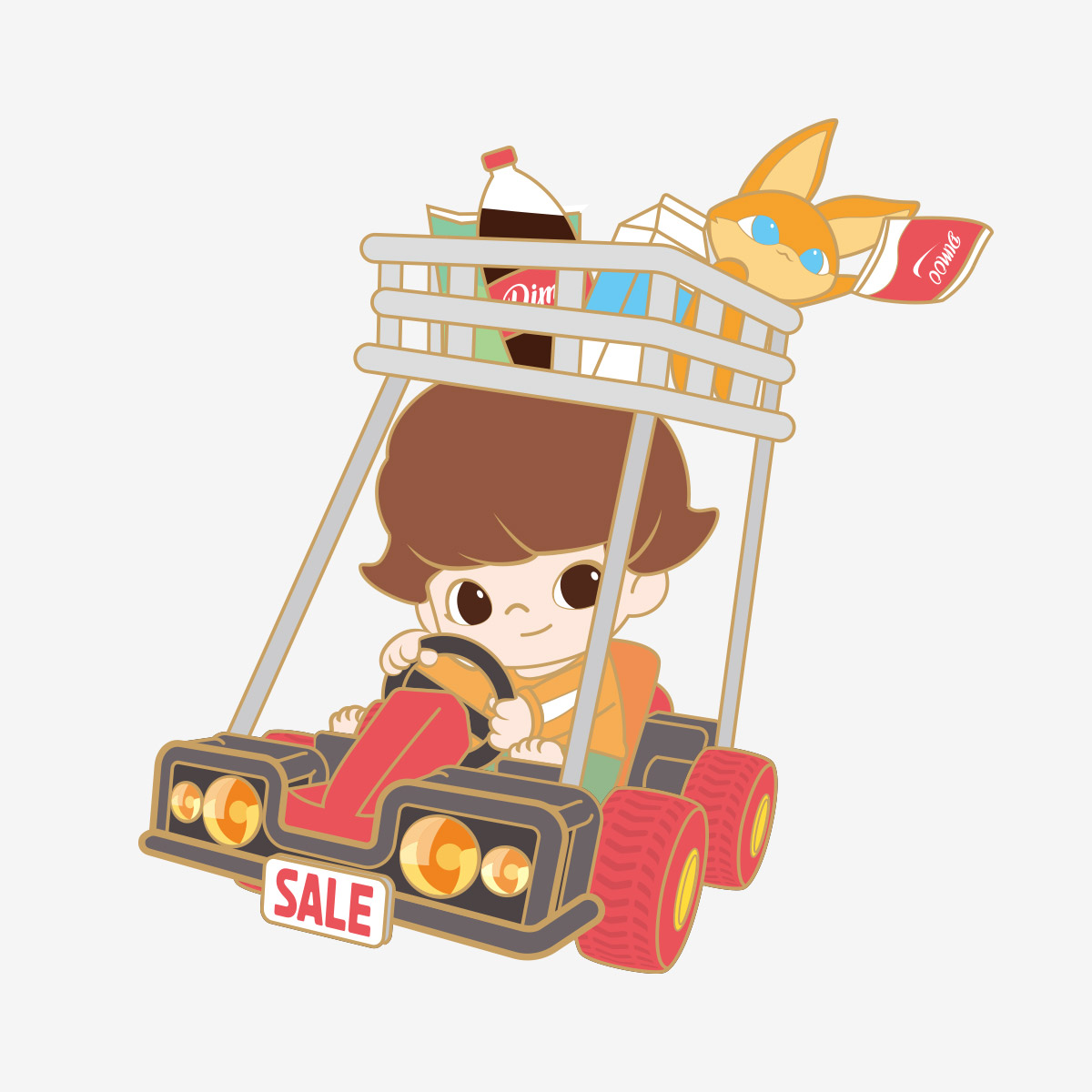 Dimoo Where We Go Badge （3Pc & 9Pc)
