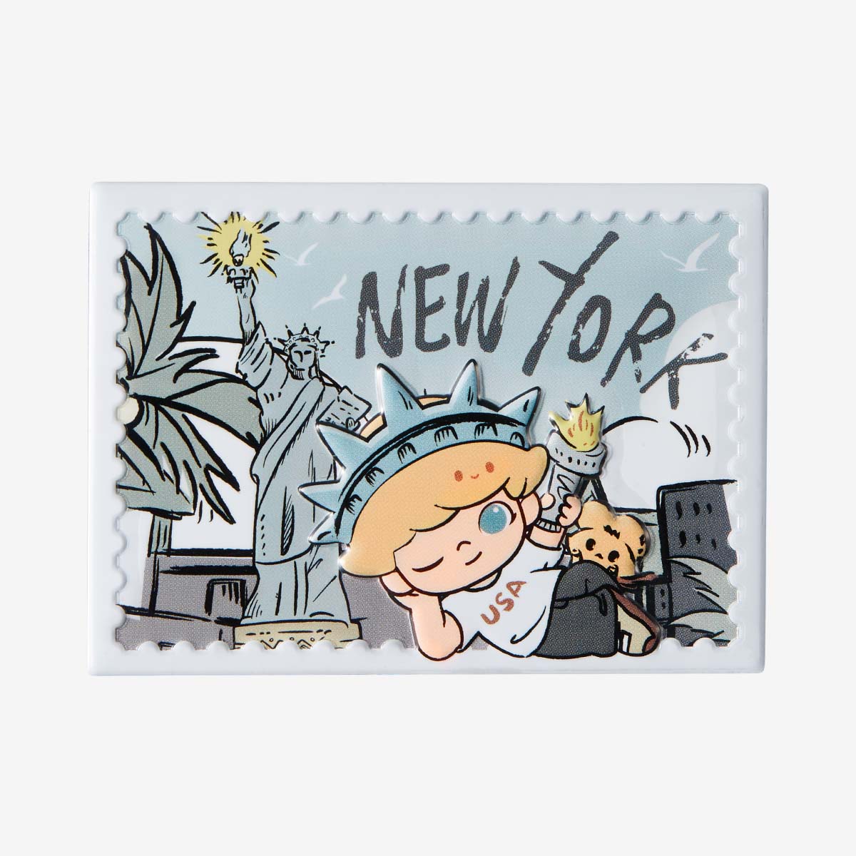 Dimoo's Holiday In The Usa Series-Fridge Magnet