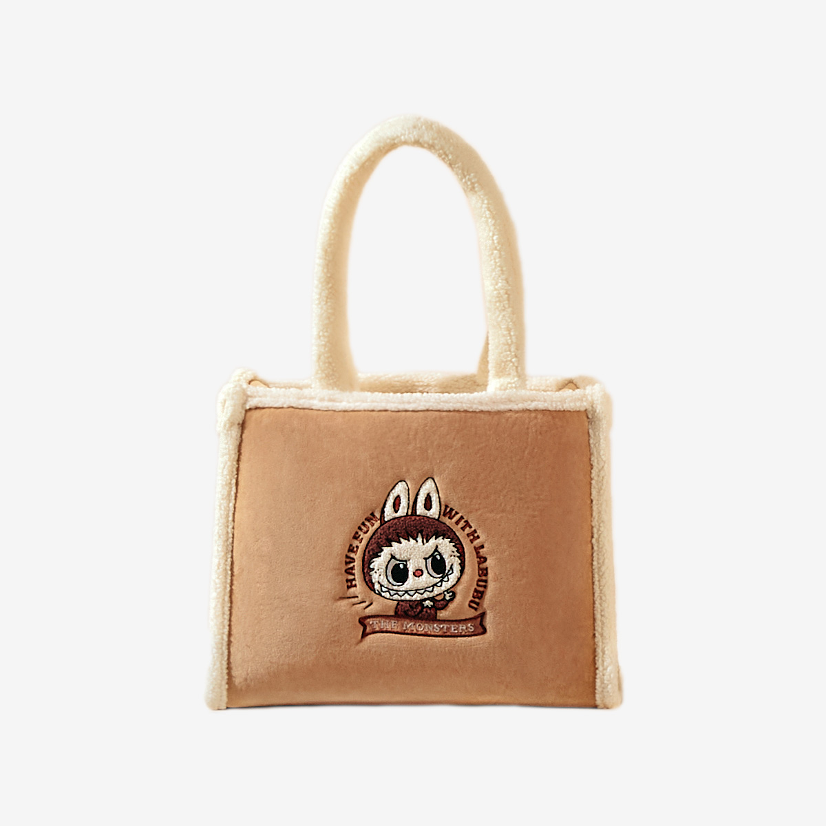 Classic Bag Series- Labubu Plush Tote Bag (Brown)