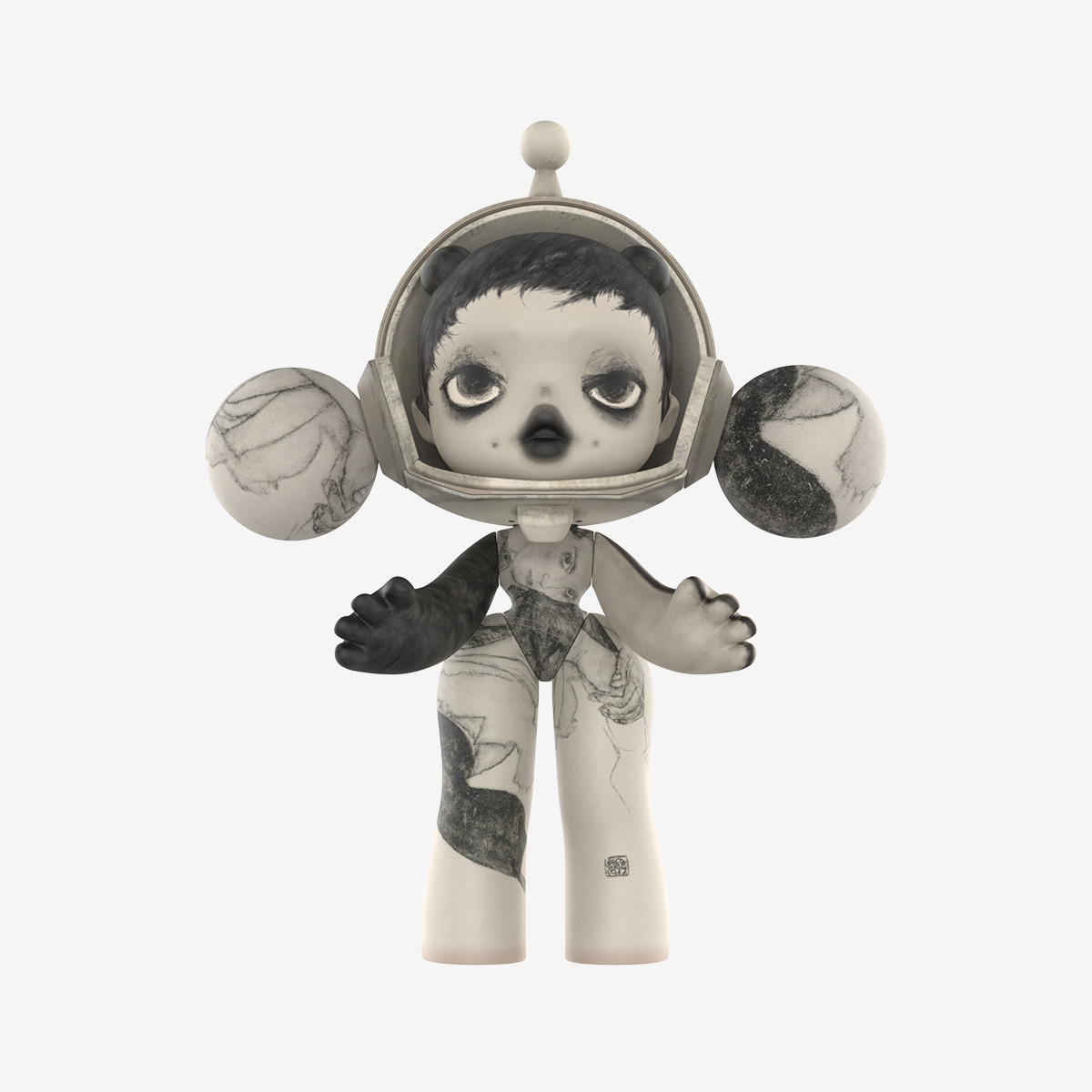 Mega α Skullpanda 400% Egon Schiele