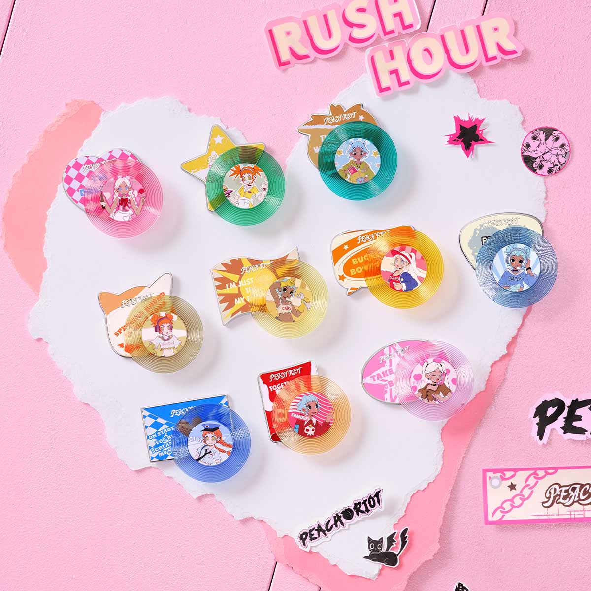Peach Riot Rush Hour Series-Fridge Magnet Blind Box - Image 10